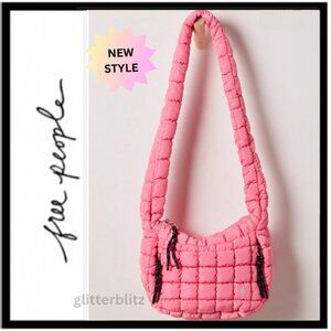 Free People Quilted Carryall Sling Mini Bag 💗 BUBBLEGUM PINK